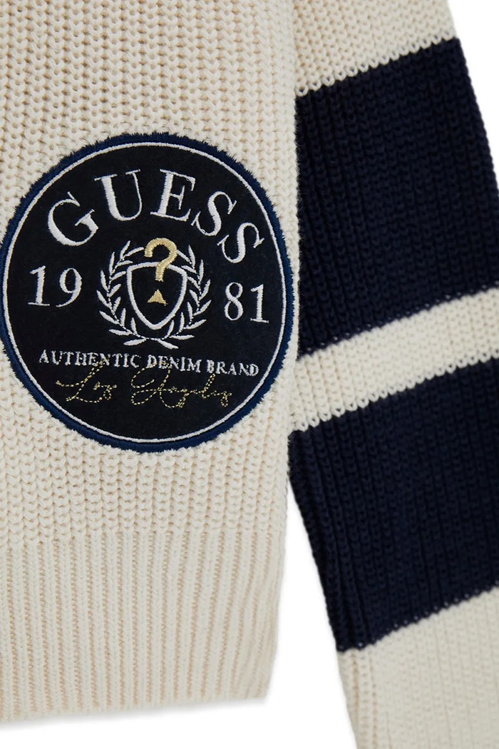 Guess sweter dziecięcy bawełniany biały J6YR03.Z0833.9BY2
