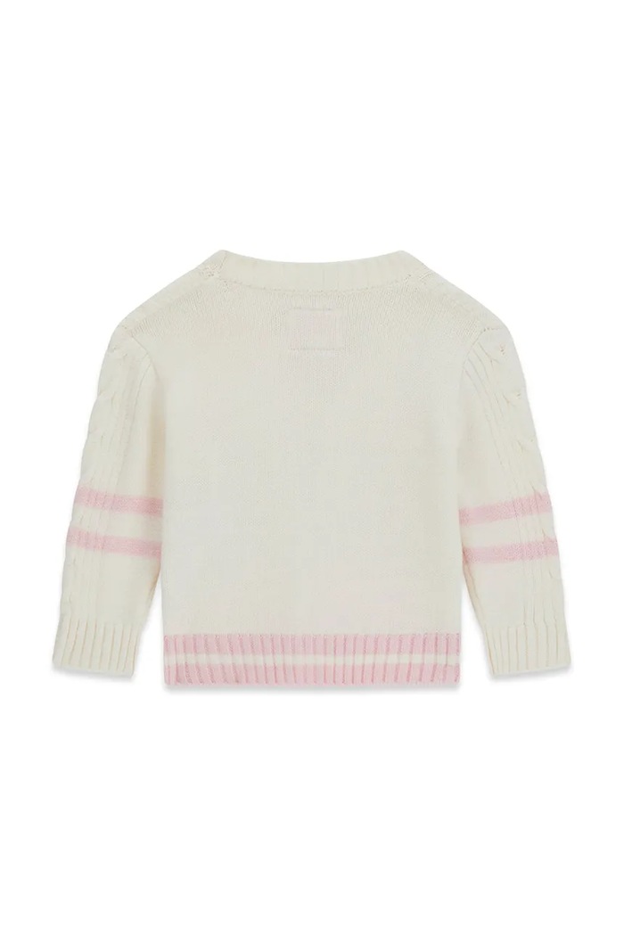 Guess kardigan dziecięcy z wiskozą A6YR01.Z0824.9BY2 biały AW26