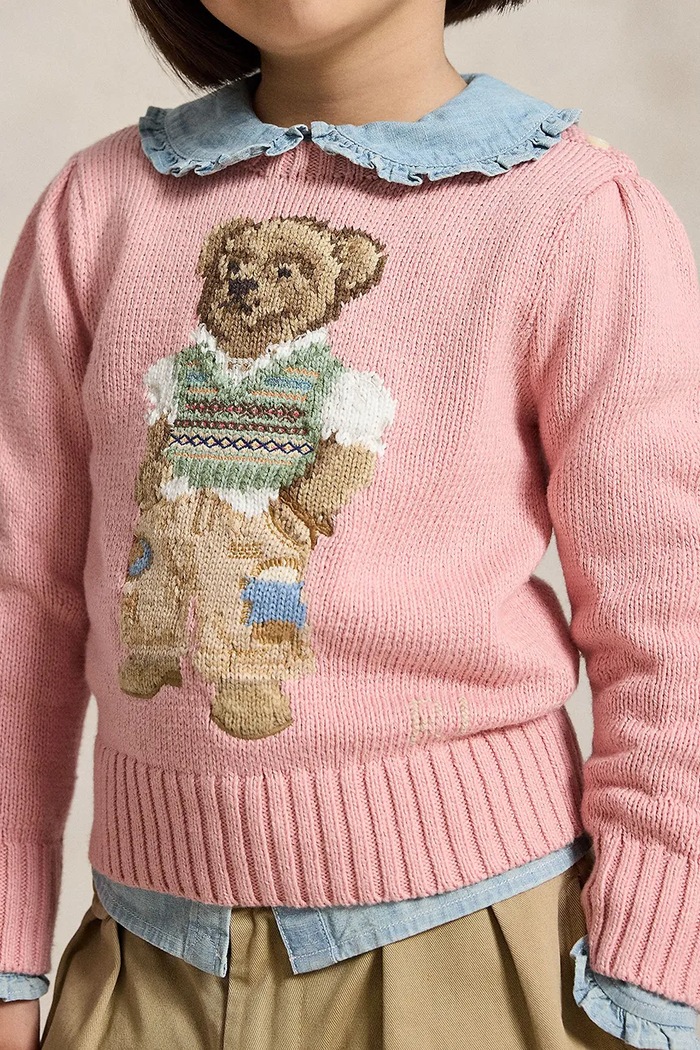 Polo Ralph Lauren pulover za djecu od pamuka 312B17822001 roza