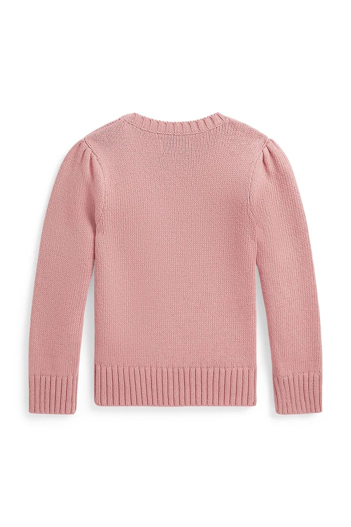 Djevojčice Polo Ralph Lauren pulover za djecu od pamuka 312B17822001 roza