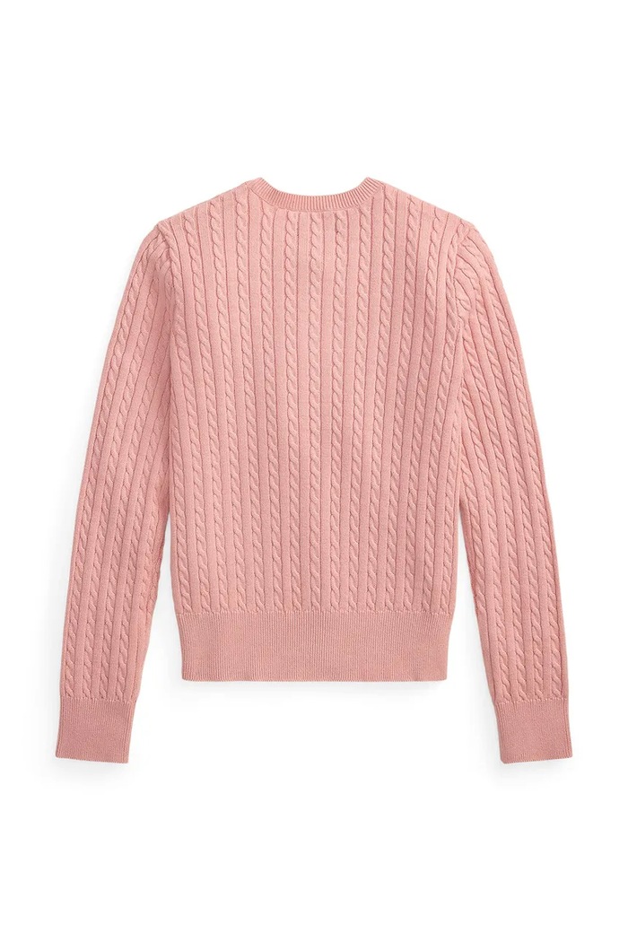 Polo Ralph Lauren kardigán detský bavlnený 313543047506 ružová AW26