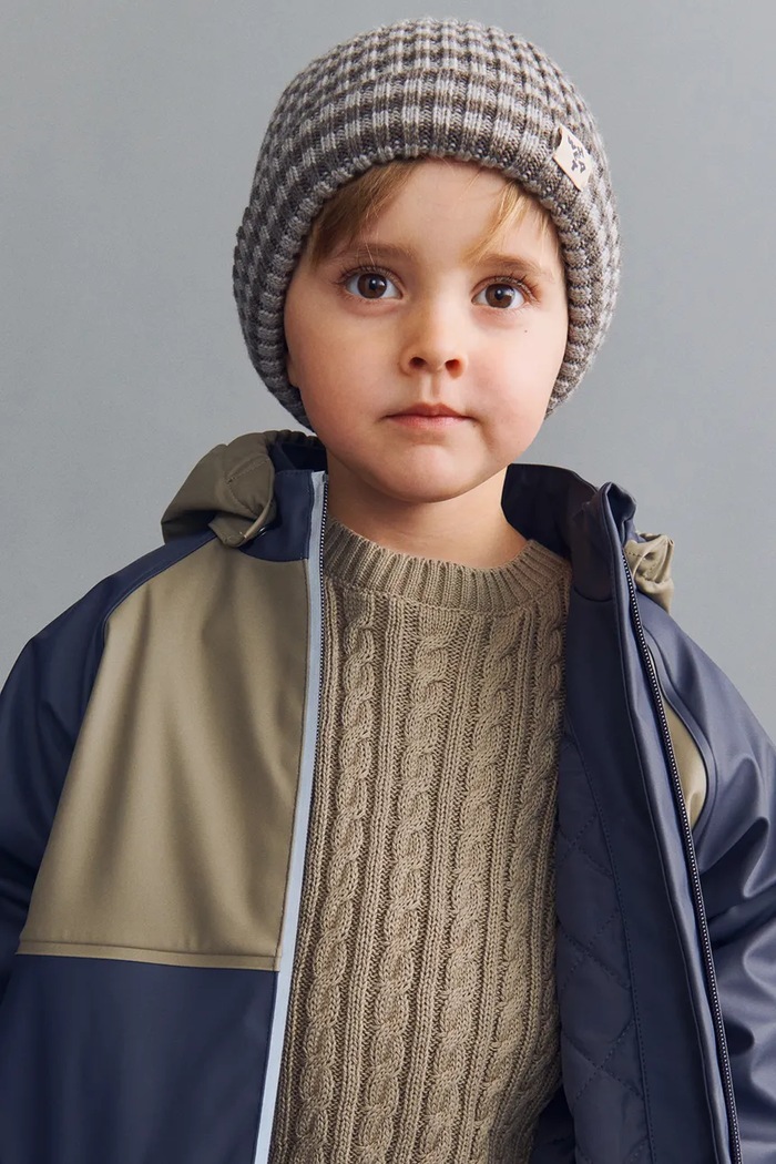 Chłopiec Wheat Sweter dziecięcy bawełniany 2541.560.GOTS beżowy