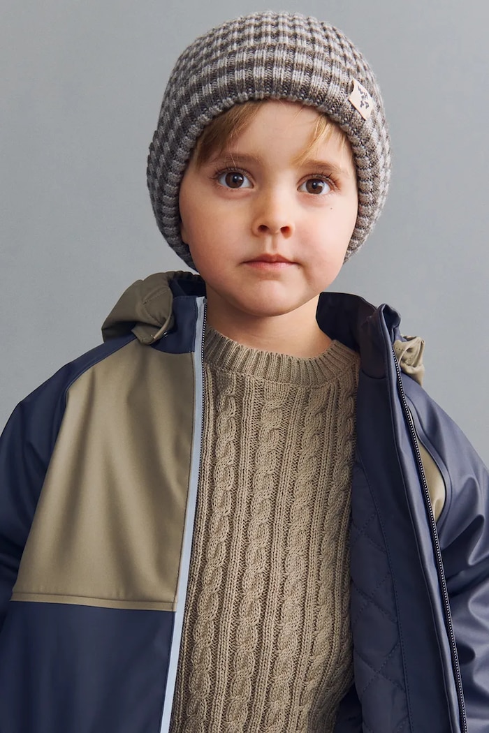 Chłopiec Wheat Sweter dziecięcy bawełniany 2541.560.GOTS beżowy