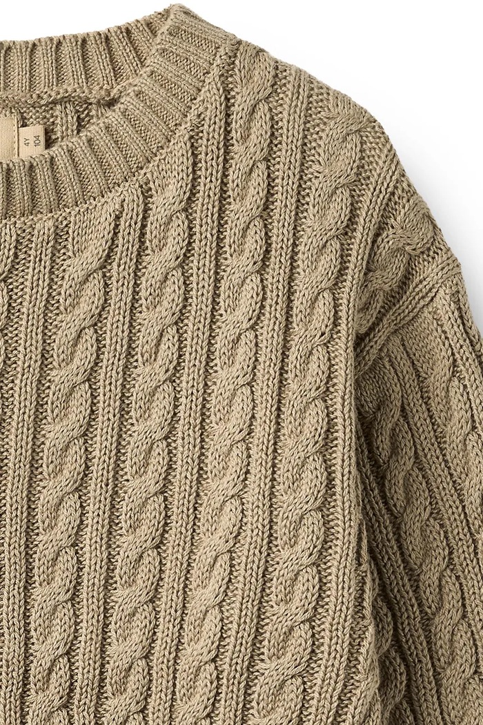Wheat Sweter dziecięcy bawełniany 2541.560.GOTS beżowy AW26