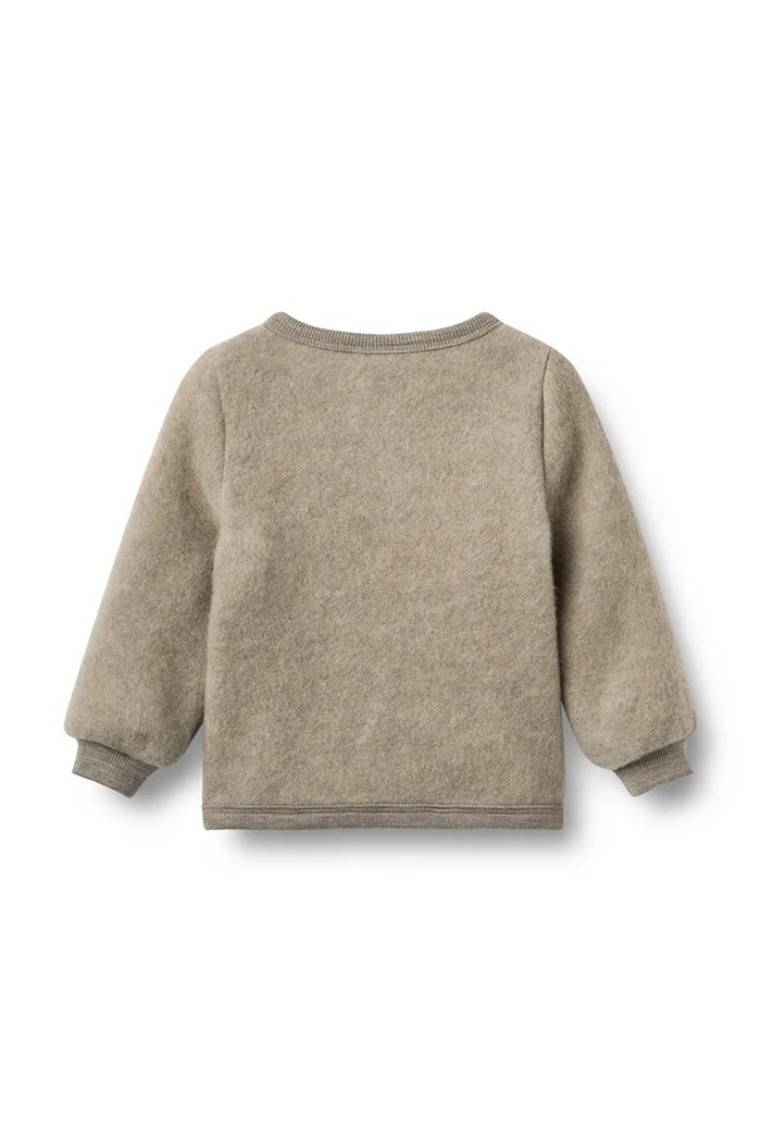 Wheat Kardigan za dojenčke iz merino volne 6423.786 bež AW26