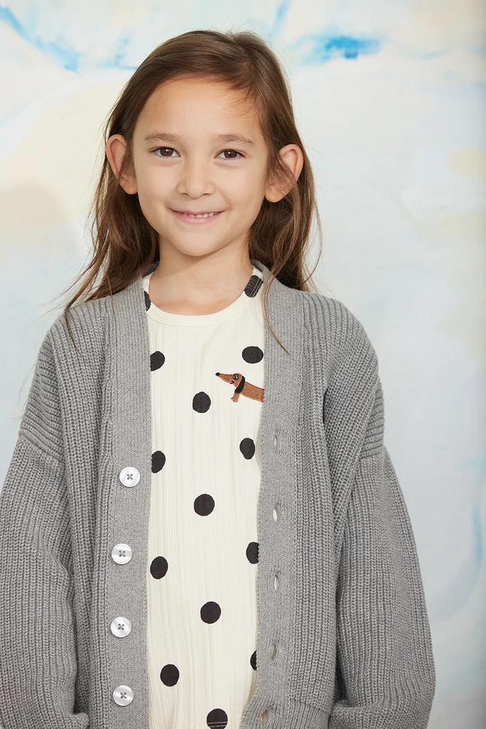 Mini Rodini kardigan dziecięcy bawełniany szary 26720162