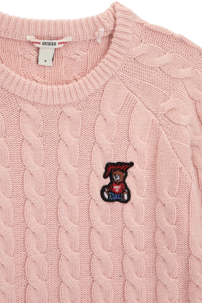 Chłopiec Guess Sweter dziecięcy z dodatkiem wełny H6BR02.Z1648.9BY2 różowy