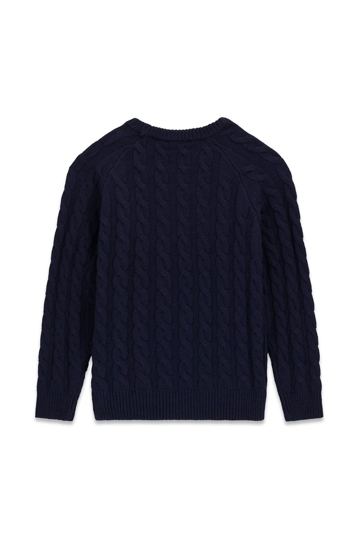 Guess Sweter dziecięcy z dodatkiem wełny H6BR02.Z1648.9BY2 granatowy AW26