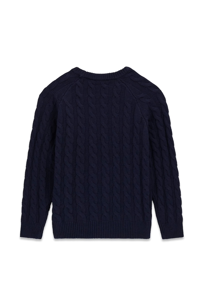 Guess Sweter dziecięcy z dodatkiem wełny H6BR02.Z1648.9BY2 granatowy AW26