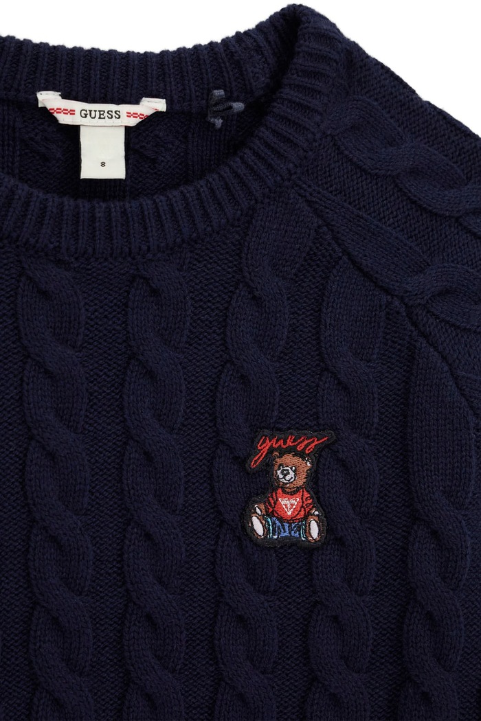 Chłopiec Guess Sweter dziecięcy z dodatkiem wełny H6BR02.Z1648.9BY2 granatowy