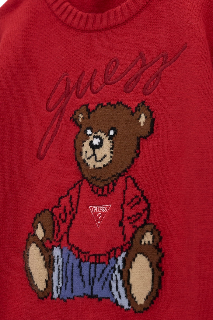 Chłopiec Guess Sweter dziecięcy z wiskozą H6BR01.Z1336.9BY2 czerwony