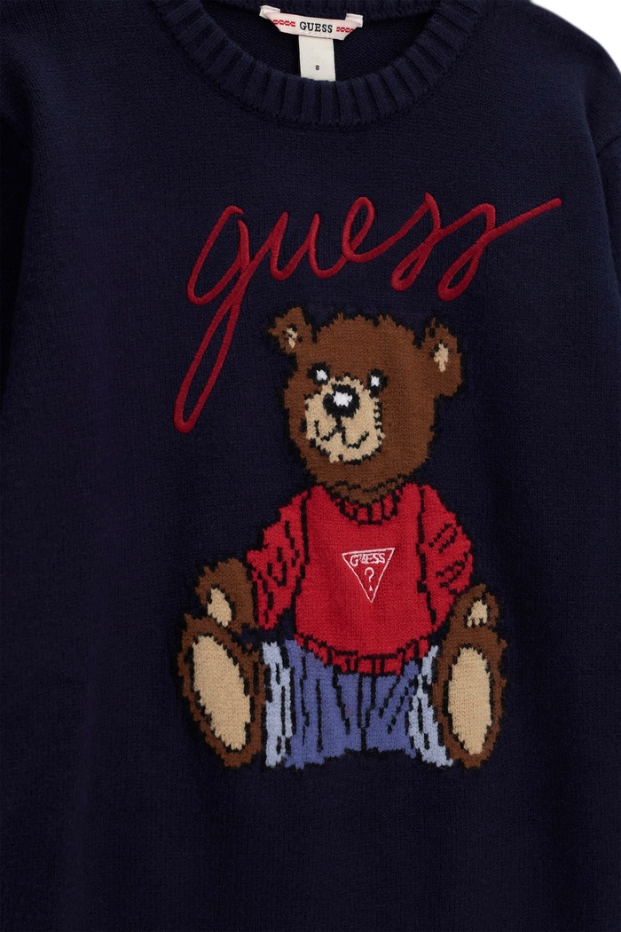 Chłopiec Guess Sweter dziecięcy z wiskozą H6BR01.Z1336.9BY2 granatowy