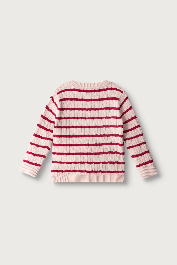 Tommy Hilfiger Sweter niemowlęcy bawełniany KN0KN02089.9BY2 różowy AW26