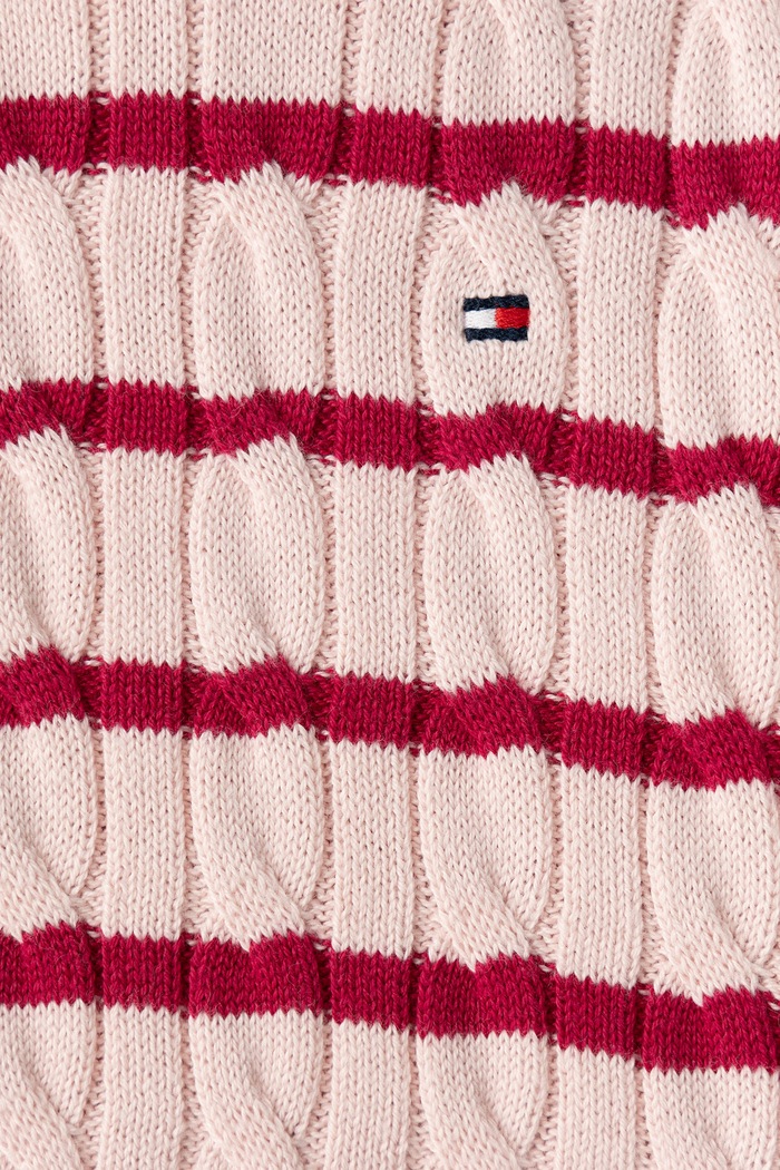 Chłopiec Tommy Hilfiger Sweter niemowlęcy bawełniany KN0KN02089.9BY2 różowy