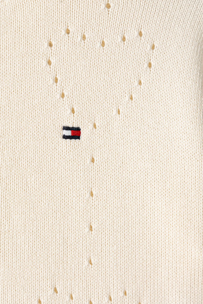 Chłopiec Tommy Hilfiger Sweter rozpinany niemowlęcy bawełniany KN0KN02306.9BY2 beżowy