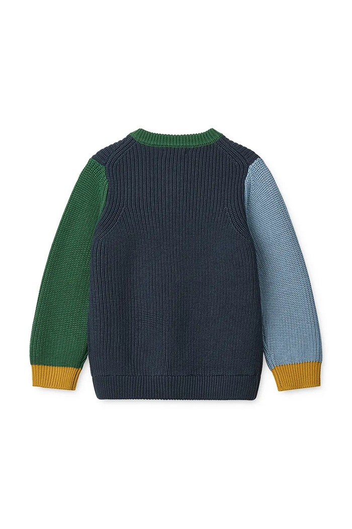 Κοριτσίστικα Liewood Ζακέτα παιδική βαμβακερή Thea Cotton Knit Cardigan LW21428.9BY2 σκούρο μπλε