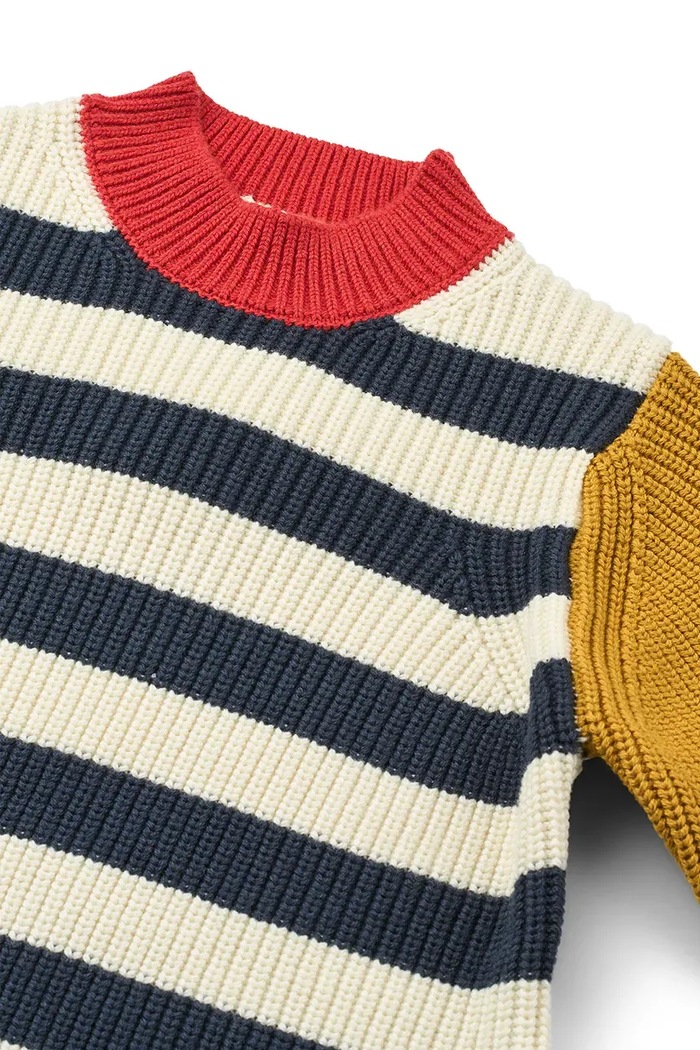 Maglione per bambini in cotone Levi Cotton Knit Jumper Liewood LW21427.9BY2 multicolore