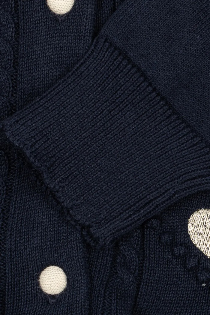 Ζακέτα παιδική βαμβακερή SOLEIL CARDIGAN GOTS Konges Sløjd KS106241.9BY2 σκούρο μπλε