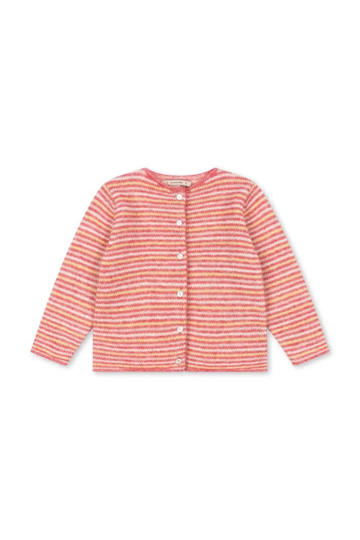 Konges Sløjd Kardigan dziecięcy z wełną PIPO CARDIGAN różowy KS106197.9BY2