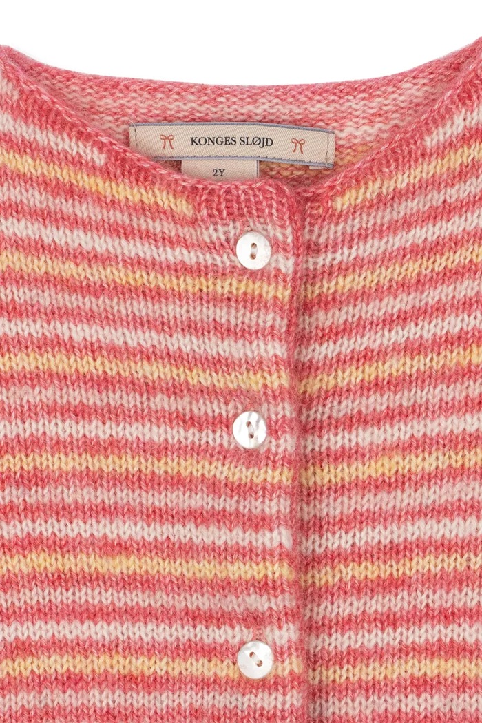 Жилетка за деца с вълна PIPO CARDIGAN Konges Sløjd KS106197.9BY2 розов