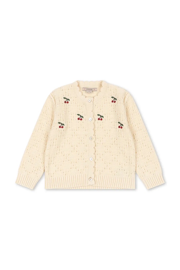 Konges Sløjd Кардиган для детей из шерсти COCOLO CARDIGAN KS105949.9BY2 бежевый AW26