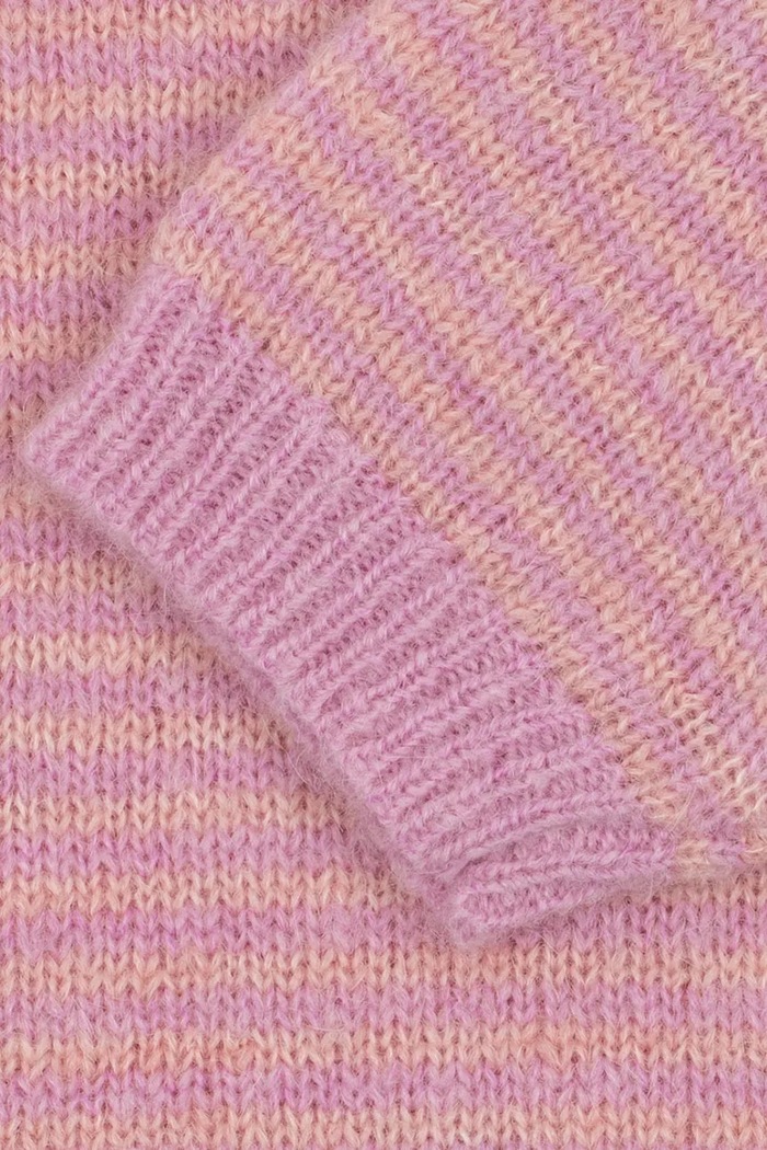 Пуловер за деца с вълна BERLE PUFF SWEATER Konges Sløjd розов KS105912.9BY2