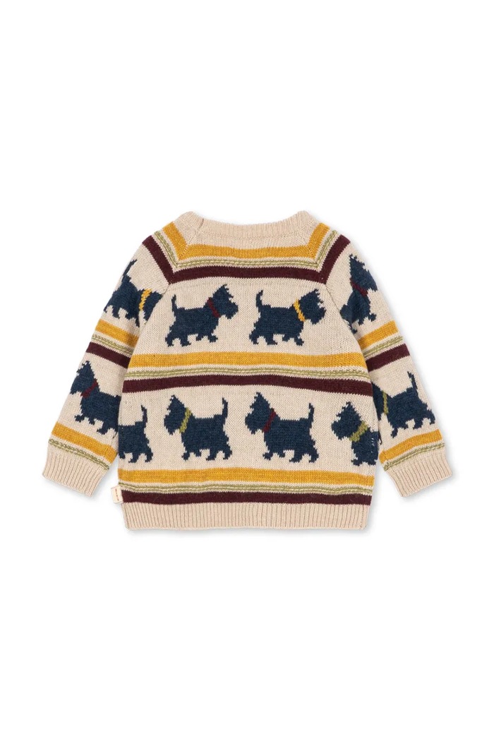Konges Sløjd Sweter dziecięcy z wełną BELOU KNIT SWEATER beżowy KS105908.9BY2