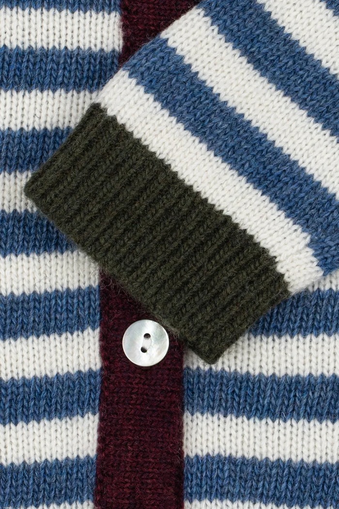 Chłopiec Konges Sløjd Kardigan dziecięcy z wełną BELOU CARDIGAN KS105906.9BY2 niebieski