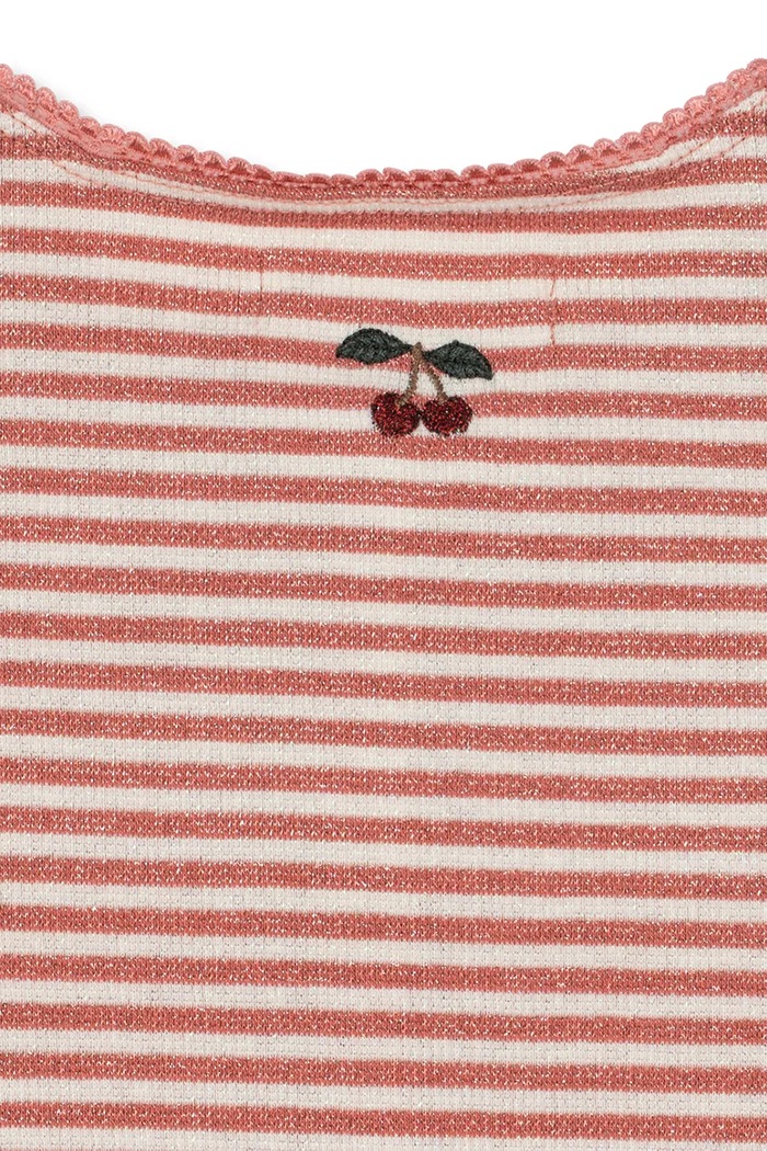 Chłopiec Konges Sløjd Kardigan dziecięcy z bawełną ROLI STRIPE CARDIGAN OCS KS107377.9BY2 różowy