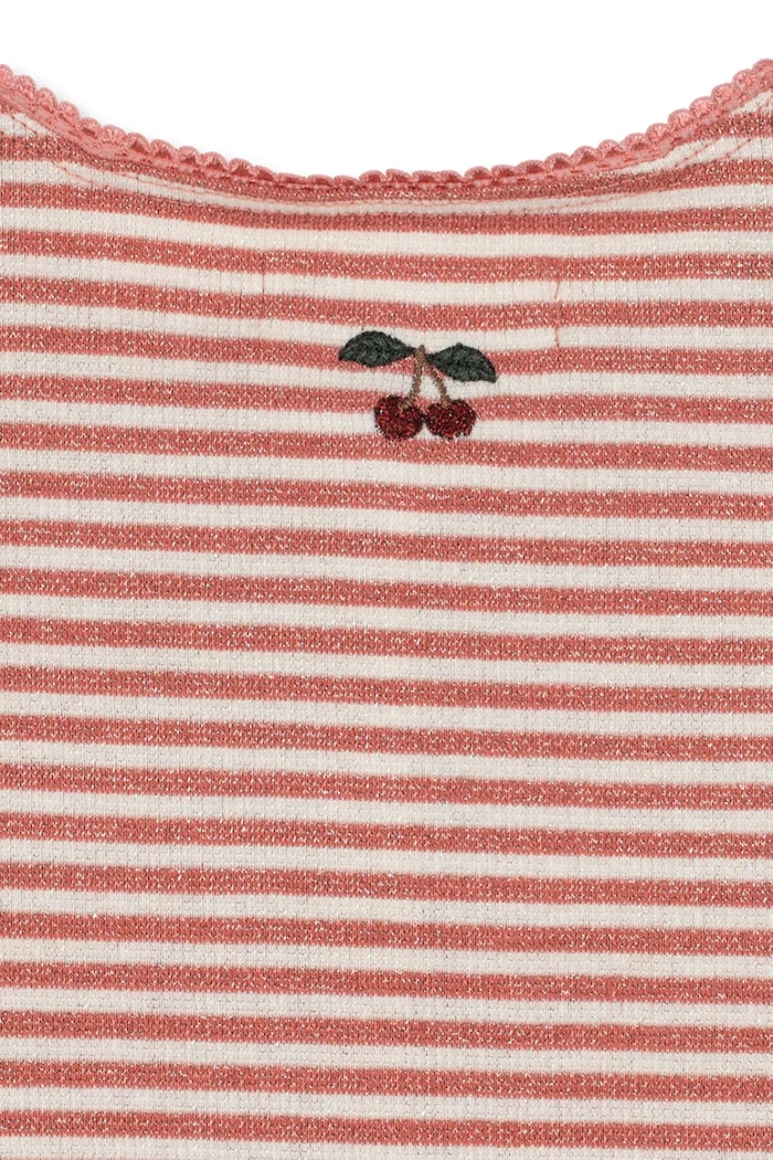 Chłopiec Konges Sløjd Kardigan dziecięcy z bawełną ROLI STRIPE CARDIGAN OCS KS107377.9BY2 różowy