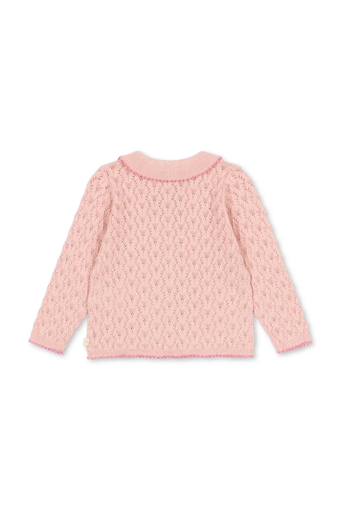 Chłopiec Konges Sløjd Kardigan dziecięcy z bawełną ROSIER CARDIGAN KS106224.9BY2 różowy