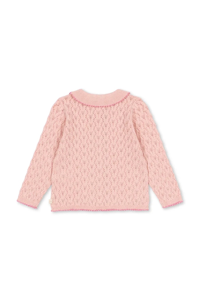 Chłopiec Konges Sløjd Kardigan dziecięcy z bawełną ROSIER CARDIGAN KS106224.9BY2 różowy