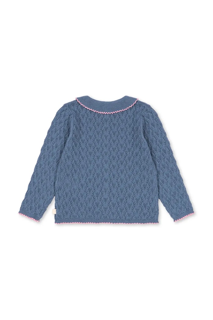 Konges Sløjd Ζακέτα παιδική με βαμβάκι ROSIER CARDIGAN KS106224.9BY2 μπλε AW26