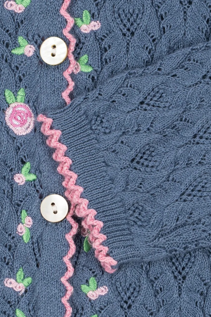 Ζακέτα παιδική με βαμβάκι ROSIER CARDIGAN Konges Sløjd KS106224.9BY2 μπλε