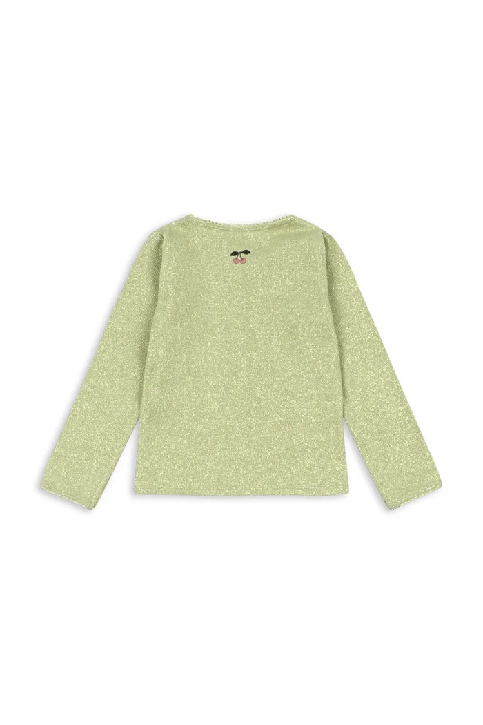 Konges Sløjd Ζακέτα παιδική με βαμβάκι ROLI CARDIGAN OCS KS106215.9BY2 πράσινο AW26