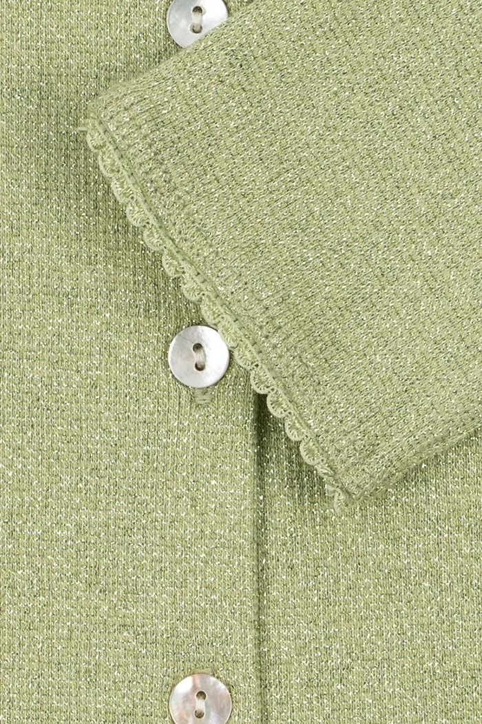Ζακέτα παιδική με βαμβάκι ROLI CARDIGAN OCS Konges Sløjd KS106215.9BY2 πράσινο