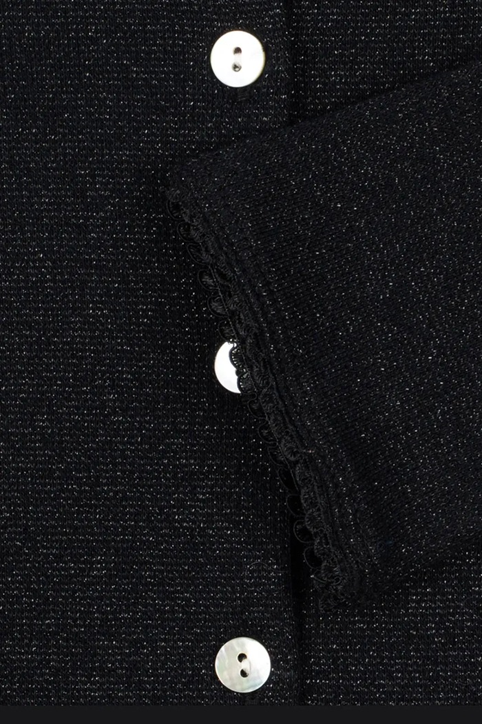 Ζακέτα παιδική με βαμβάκι ROLI CARDIGAN OCS Konges Sløjd KS106215.9BY2 μαύρο