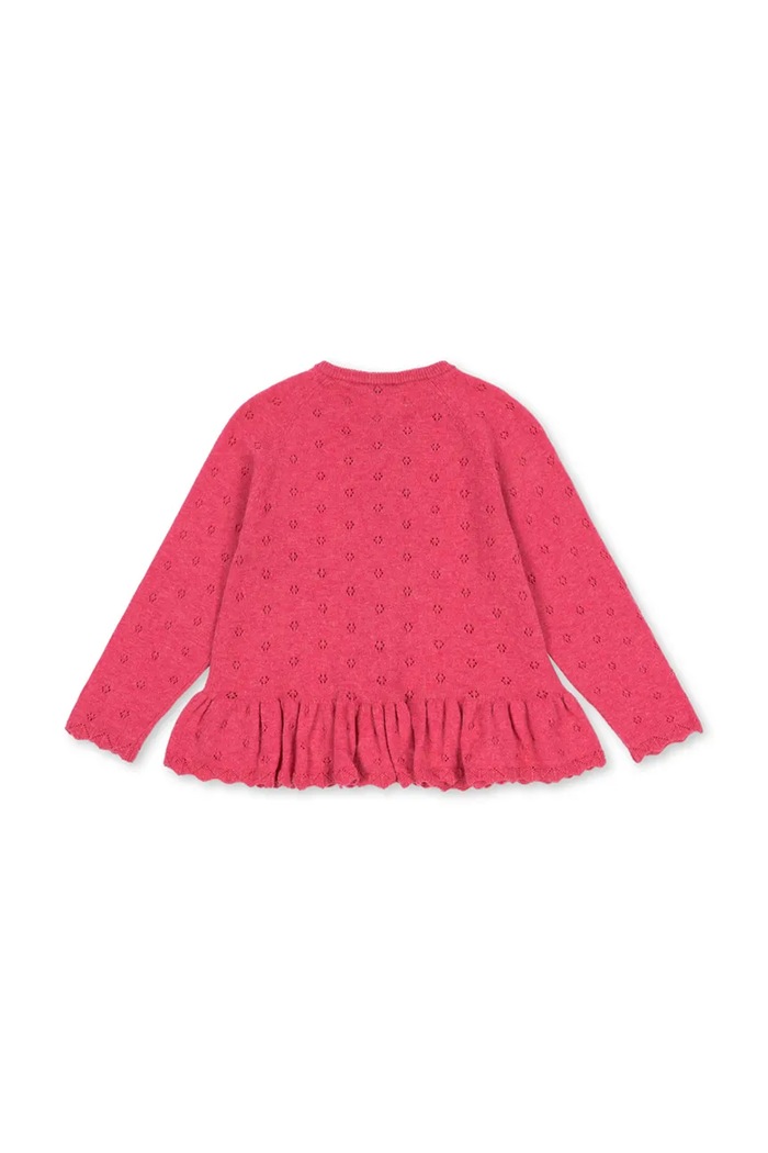 Chłopiec Konges Sløjd Kardigan dziecięcy z bawełną POSIE CARDIGAN KS106205.9BY2 różowy