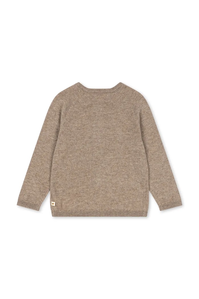 Konges Sløjd Kardigan dziecięcy z wełną MATTOU KNIT CARDIGAN KS106149.9BY2 beżowy AW26