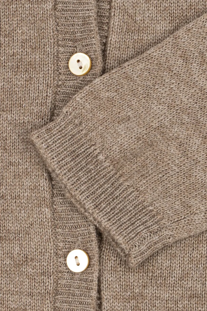 Kardigan dziecięcy z wełną MATTOU KNIT CARDIGAN Konges Sløjd beżowy KS106149.9BY2