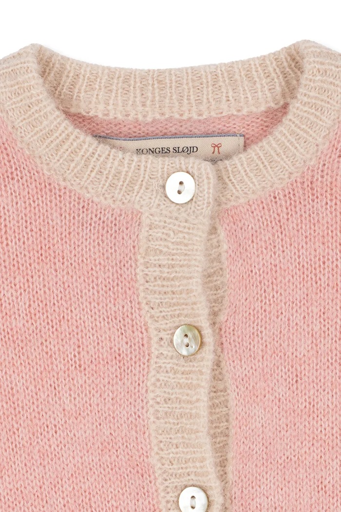 Kardigan za djecu od pamuka KITTY CARDIGAN Konges Sløjd KS106077.9BY2 roza