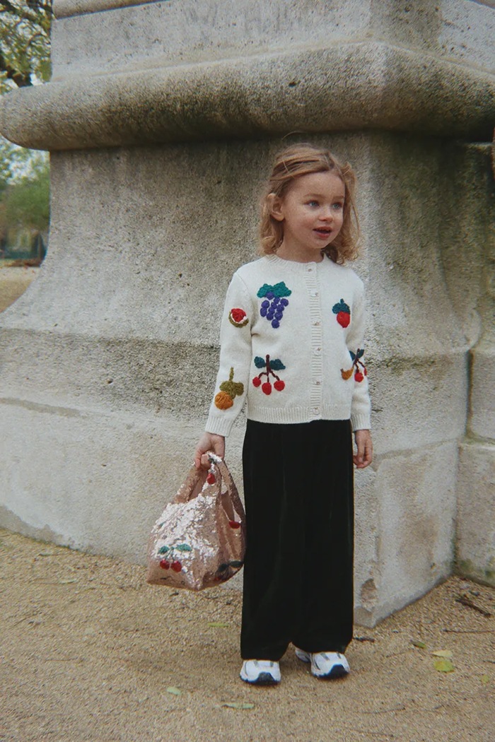 Konges Sløjd Kardigan za djecu s vunom FRUITY CARDIGAN KS106029.9BY2