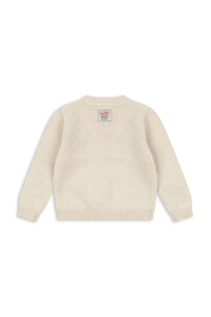 Dječaci Konges Sløjd Kardigan za djecu s vunom FRUITY CARDIGAN KS106029.9BY2 bež