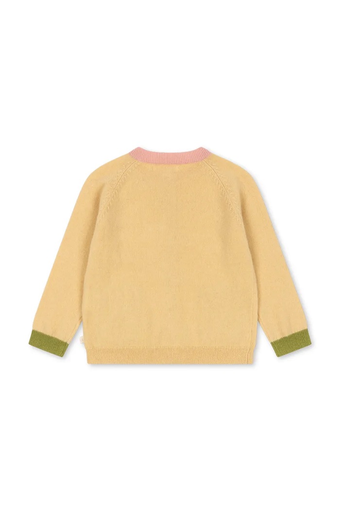 Dječaci Konges Sløjd Kardigan za djecu od vune COLLETTI CARDIGAN KS105957.9BY2 žuta