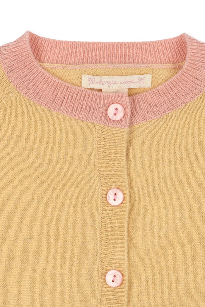 Kardigan za djecu od vune COLLETTI CARDIGAN Konges Sløjd KS105957.9BY2 žuta