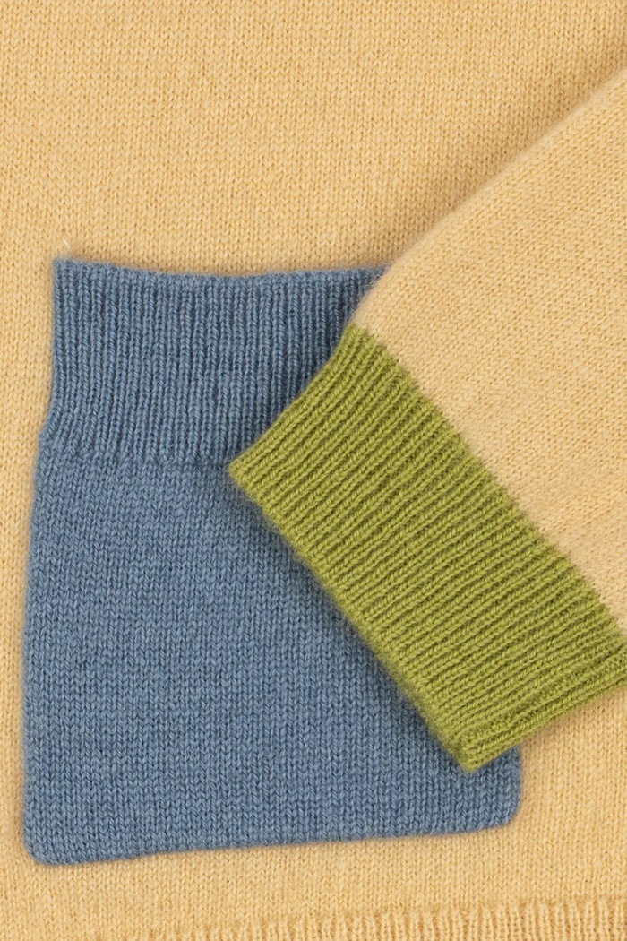 Kardigan za djecu od vune COLLETTI CARDIGAN Konges Sløjd žuta KS105957.9BY2