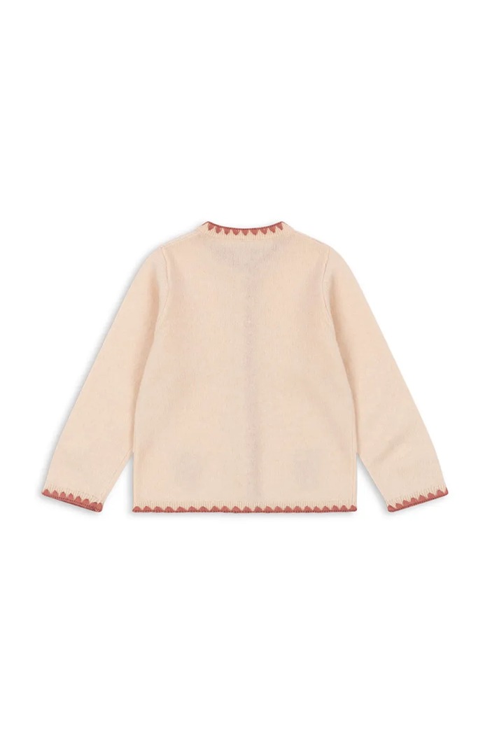 Chłopiec Konges Sløjd Kardigan dziecięcy wełniany COLLETTE CARDIGAN KS105955.9BY2 różowy