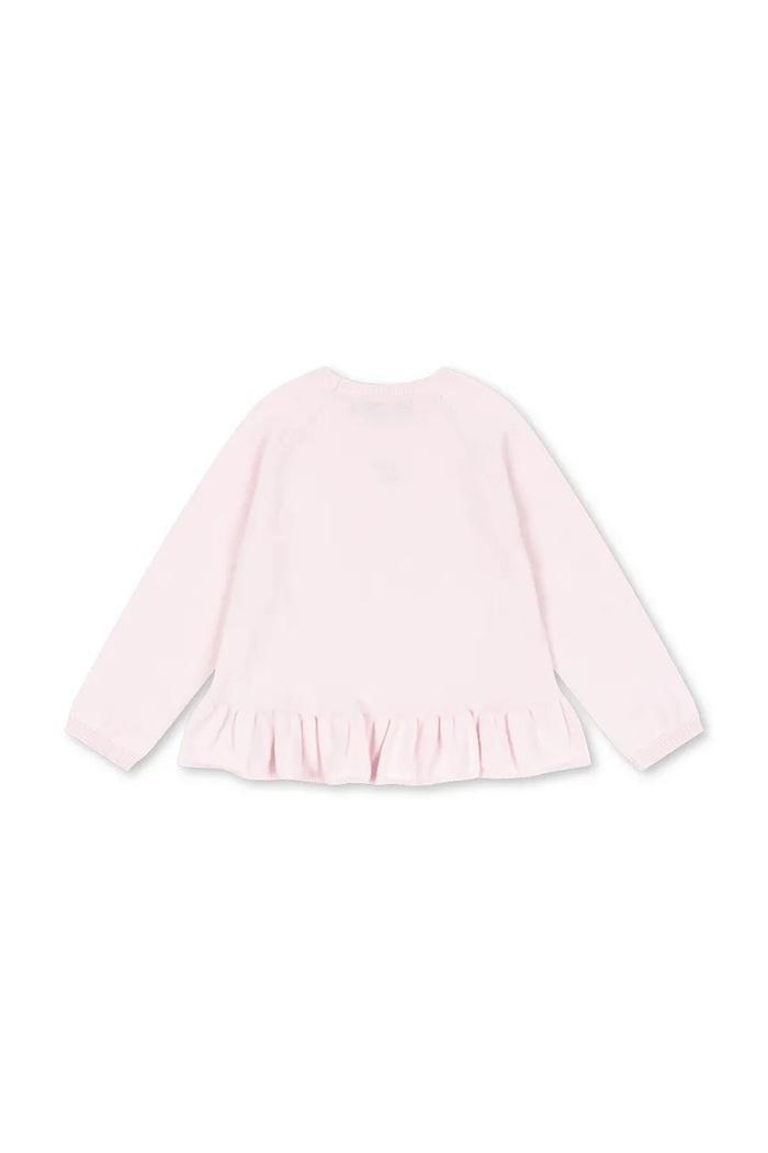Konges Sløjd Sweter dziecięcy bawełniany CATHY SWEATER KS105938.9BY2 różowy AW26