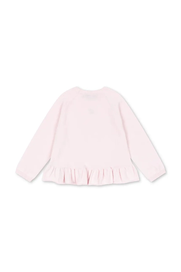 Konges Sløjd Sweter dziecięcy bawełniany CATHY SWEATER KS105938.9BY2 różowy AW26