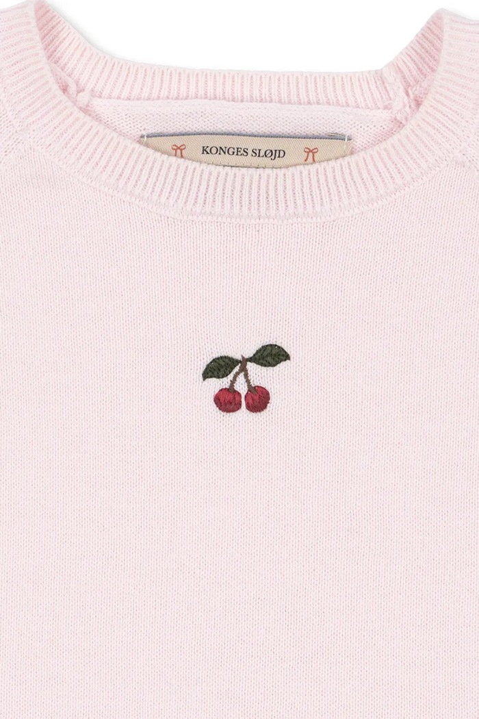 Chłopiec Konges Sløjd Sweter dziecięcy bawełniany CATHY SWEATER KS105938.9BY2 różowy